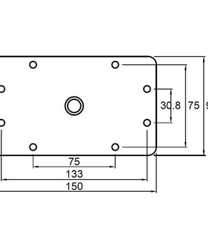 KUPO KS-045 6" Baby Wall Plate - TK FOTO Technic Pte Ltd