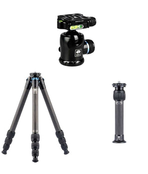 Sirui AM-284-CN Carbon Fiber Tripod + SL-200 Center Column + K-20X Ballhead - iagtkfoto